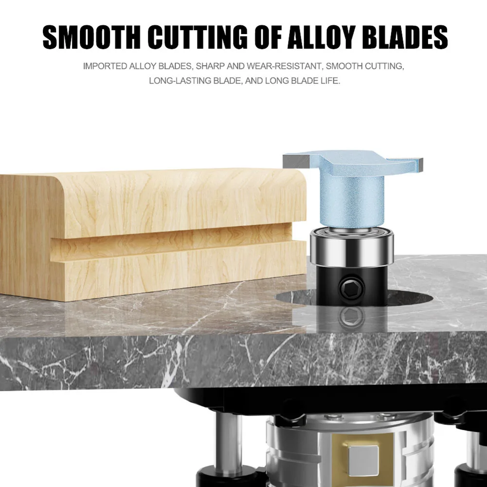 

Т-образный резак шириной 2 мм для подшипников 6 мм 6,35 мм для изготовления мебели, деревообрабатывающие инструменты, аксессуары