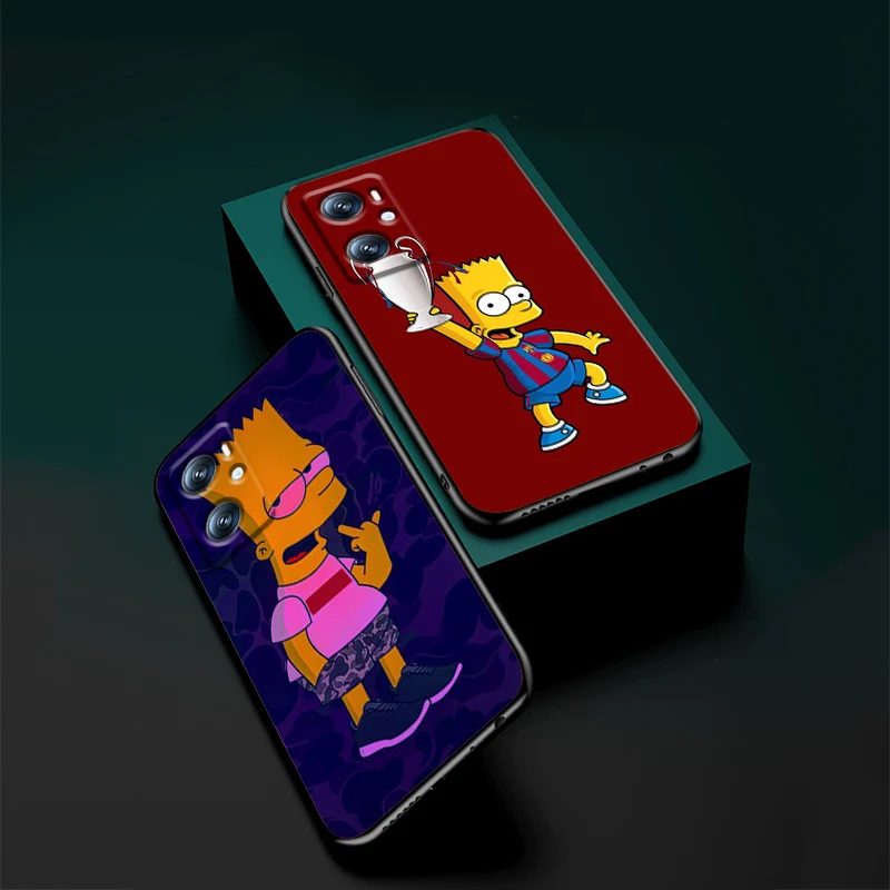 The Simpson Boys For OPPO Find X6 X5 X3 A54S A5 A94 A16 A53S A57 A74 A72 A98 A78 A96 A9 5G Black Back Phone Case