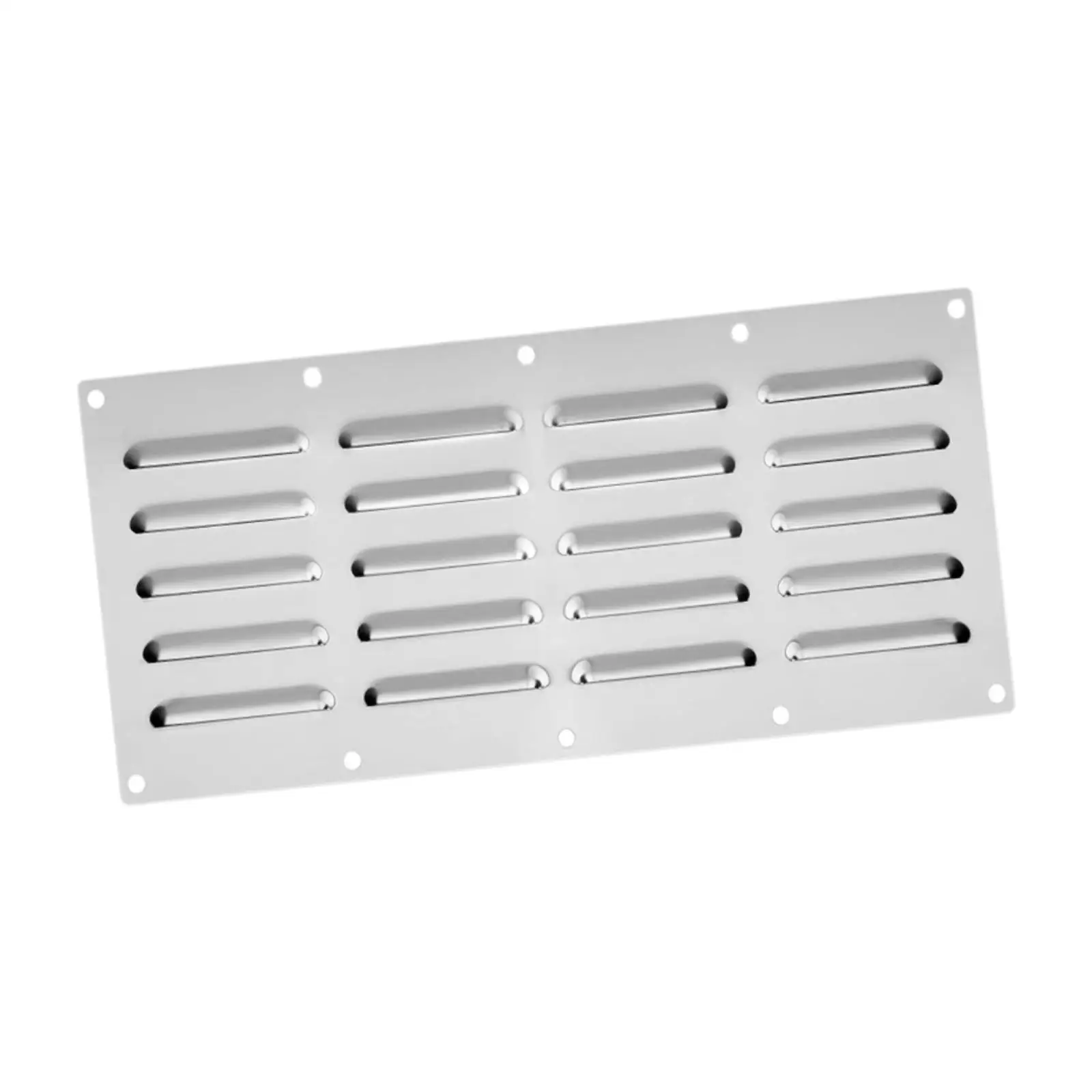 Rectangular Louvered Air Vent Cover Stainless Steel Ventilation Grille for Outdoor Kitchen Fire Pit Gas Accumulation Prevention