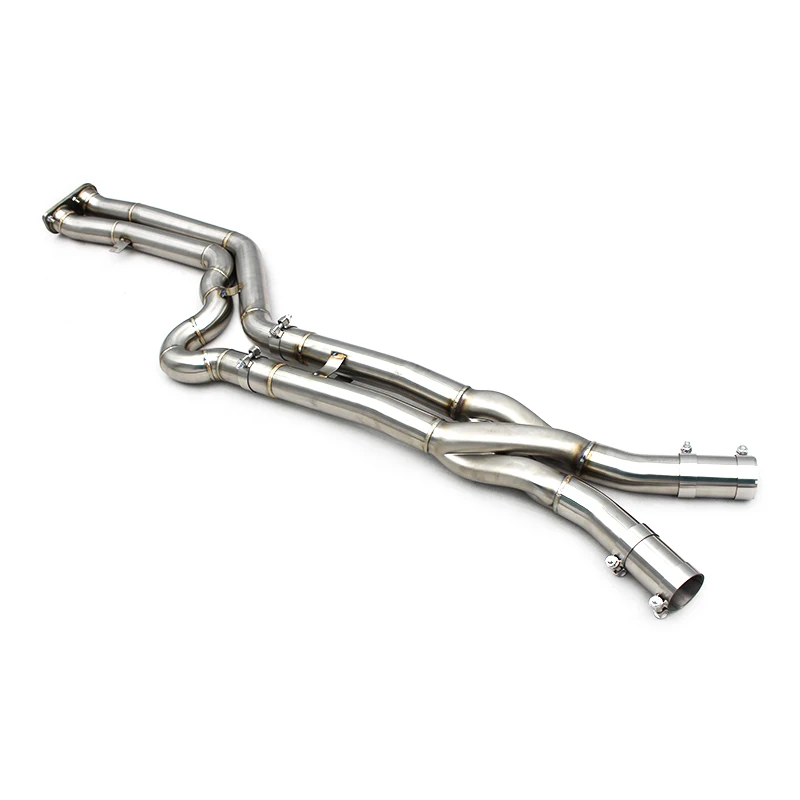 Auto Stainless Steel 2.75'' Exhaust Midpipe With Z/X Pipe For BMW X3M/X4M F97/F98 3.0T 2019-2023 Exhaust Pipe Direct-fit Midpipe