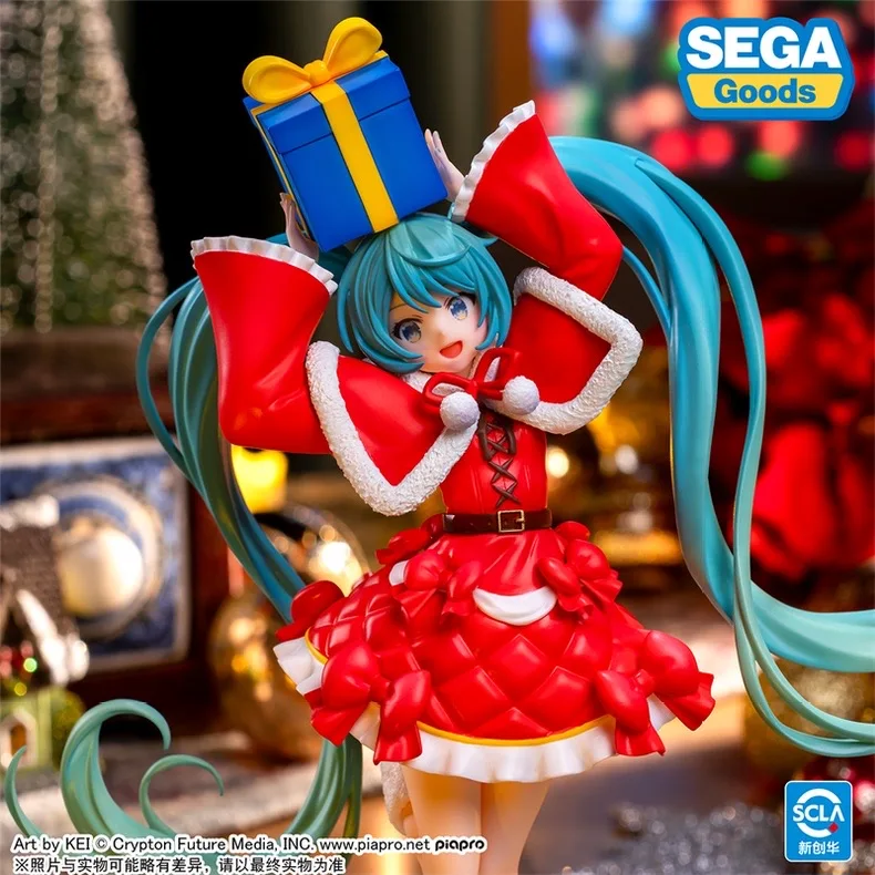 Sega Luminasta Hatsune Miku Christmas 2024 Anime Peripheral Action Figure Xmas Gifts Collectable Pvc Model Figurines