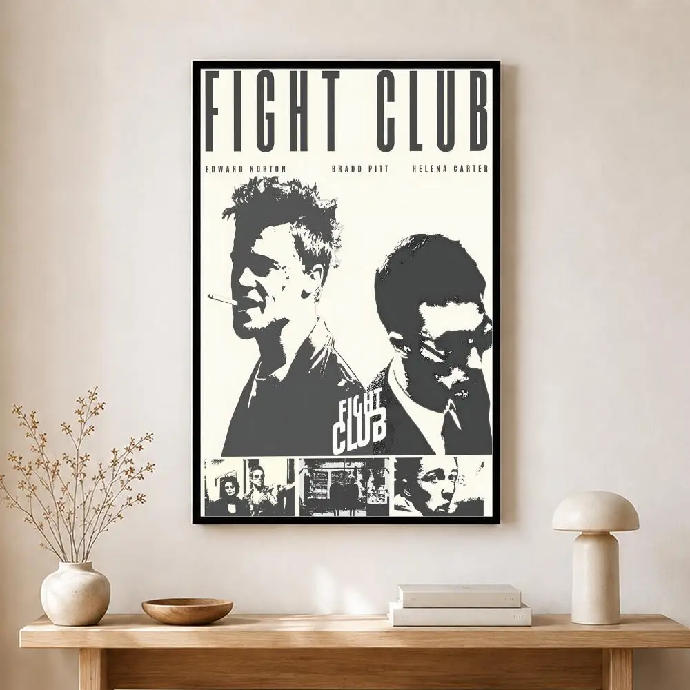 Film-Poster „Fight Club“, selbstklebender Kunst-Aufkleber aus wasserfestem Papier, Wanddekoration für Kaffeehaus, Bar, Zimmer – Detail 16