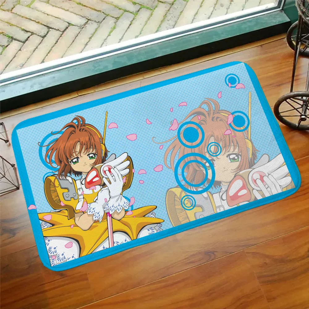 

Card-Captor Sakura Front Door Mat Entrance Outdoor Rug Kitchen Carpet for Bathroom Mats Customized Custom Carpets Room Rugs Home