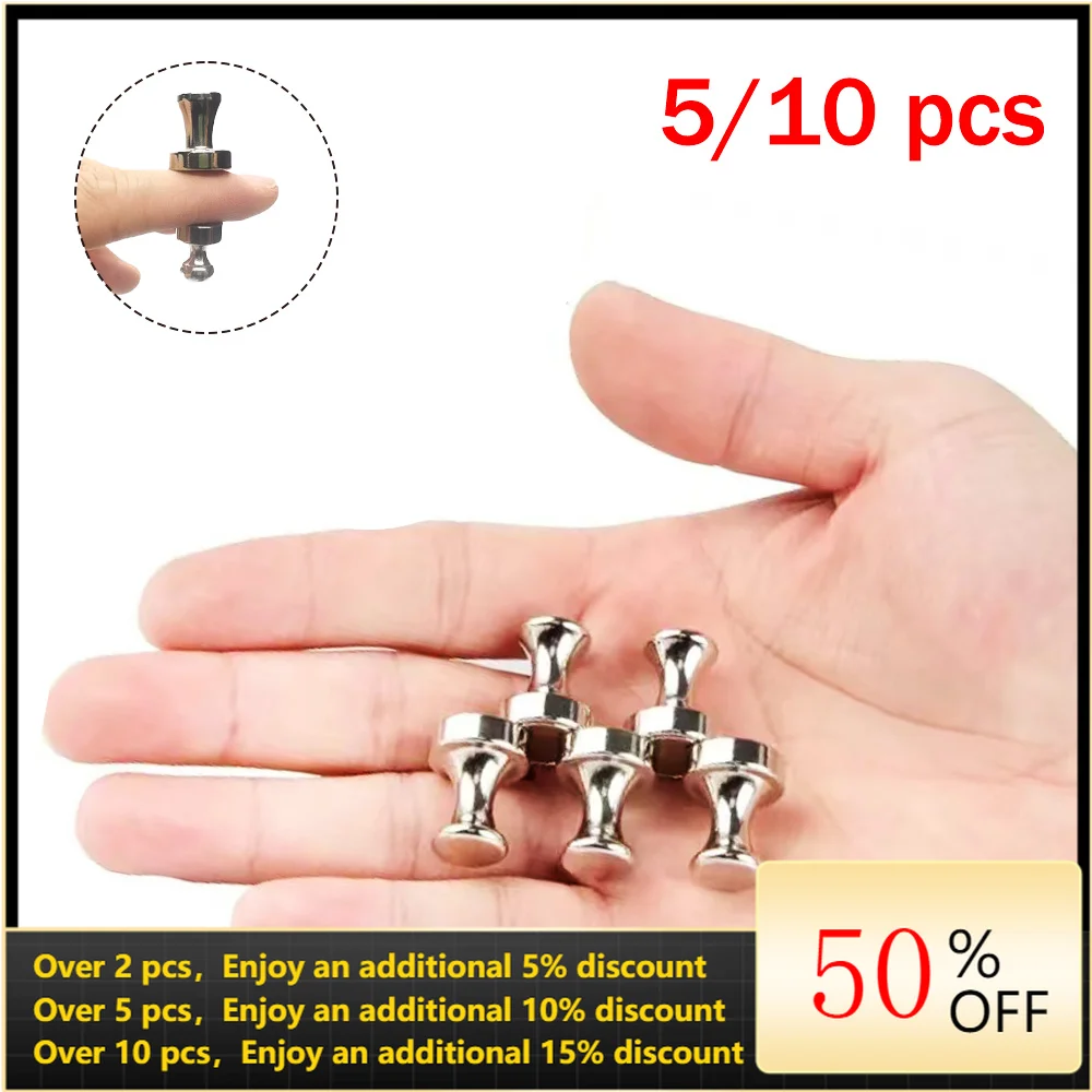 

5/10 Pcs Refrigerator Magnets Strong Neodymium Magnets Magnetic Push Pins Sucker Thumbtack Push Pin Magnets for Whiteboard