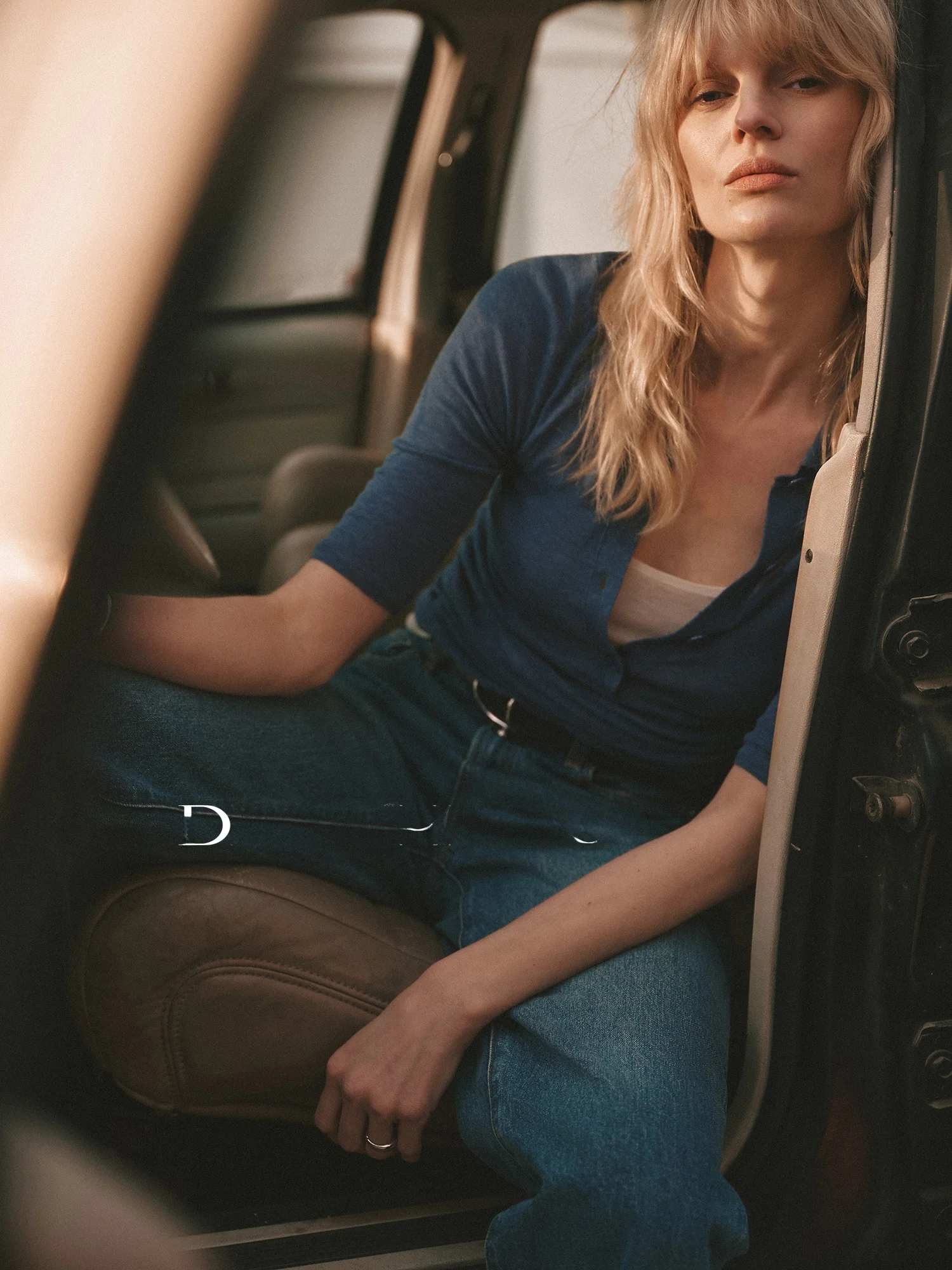 

DMON Effortless Chic: Вязаный комплект из двух предметов из растворимой шерсти с воротником, простой стиль, женская мода, весенняя коллекция, короткий рукав