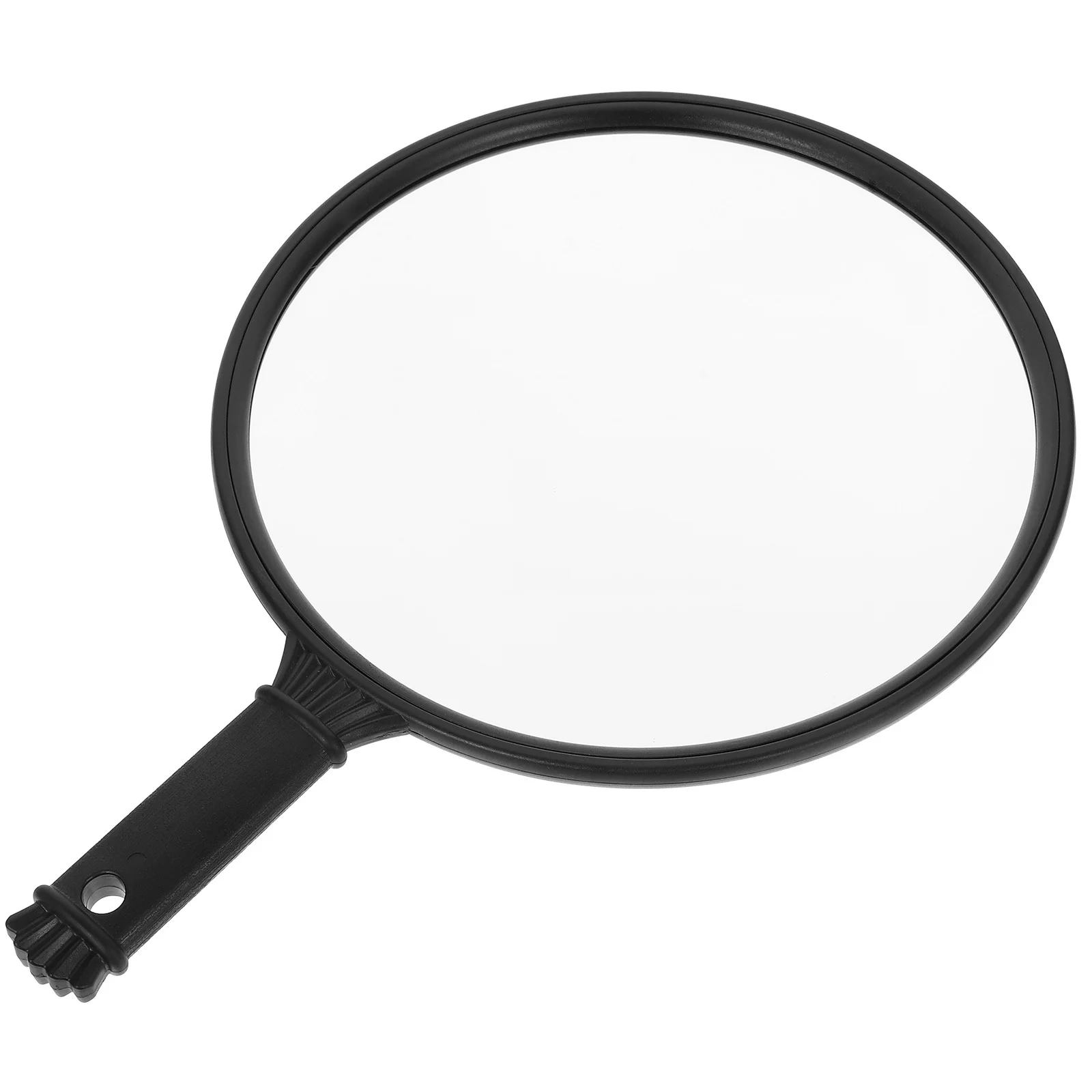 Handheld Makeup Mirror Round Hanging Mirror Clear Surface Barber Salon Portable Makeup Tool