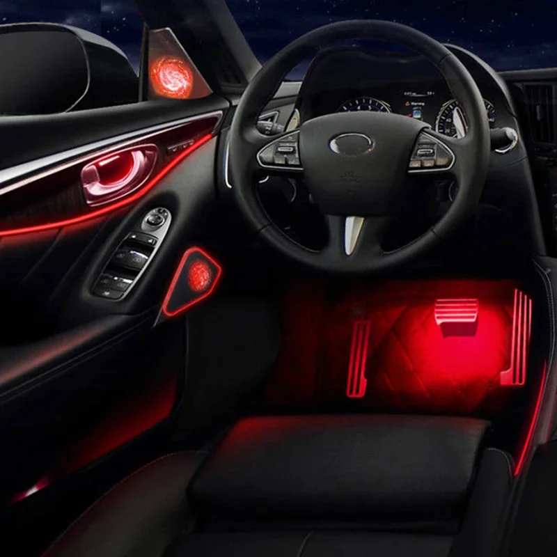 

Светодиодный внутренний окружающий свет автомобиля для Infiniti Q50 2013-2020, оригинальная модель, украшение, свет автомобиля, атмосферная лампа