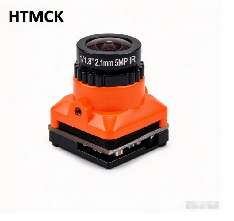 HTMCK Mini 1/3 CMOS 1500TVL FPV Camera, 2.1mm Lens, DC 5V-30V, PAL/NTSC with OSD Internal Adjustable for RC Racing Drone Toy Car