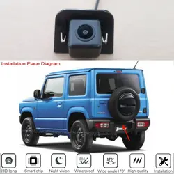 Cámara de visión trasera para coche, videocámara de marcha atrás, HD, CCD, alta calidad, para Suzuki Jimny jb64, 2018, 2019, 2020, 2021, 2022