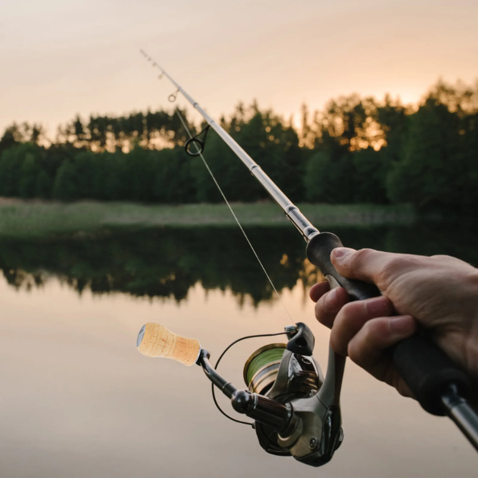 

Cork Fishing Reel Handle Lightweight Soft Material Replaceable Arm Knob Spinning Baitcasting Rod Lure Grip Fishing Reel Handles