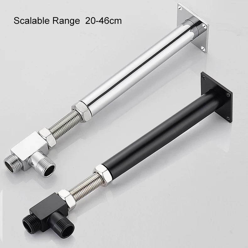 BAKALA  Black Stainless Steel Wall Mounted or Ceiling Mounted  Bathroom Shower Arm Shower rod