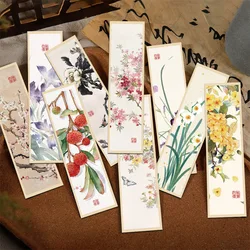 30Pcs Reading Reward Chinese Style Bookmarks For Gifts Scripture Stationery Office Supplies Ink Painting Style Bookmark