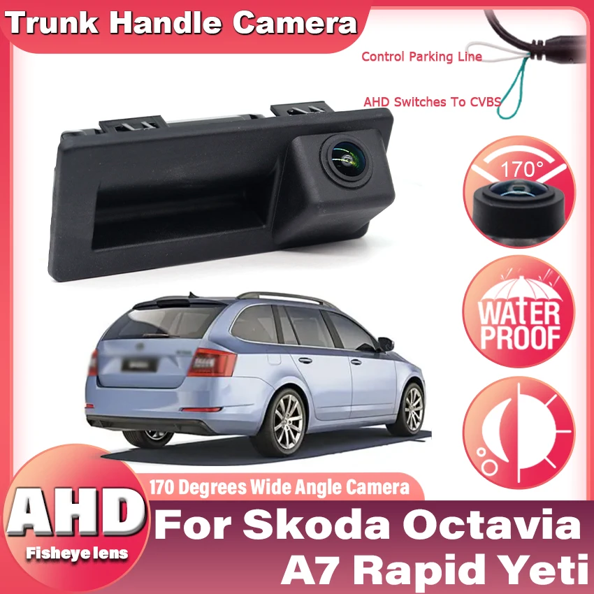 AHD 1080P Car Rear View Camera For Audi A3 A4 B8 B9 A4L For Volkswagen Tiguan Touran L Touareg For Skoda Octavia A7 Rapid Yeti