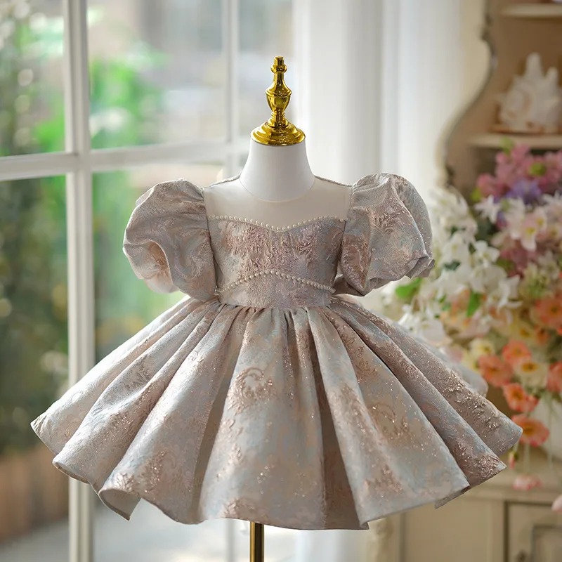 

2024Toddler Baby Baptism Dresses 1 Year Birthday Dress For Baby Girl Clothing Princess Party Dress Christening Tutu Gown Vestido