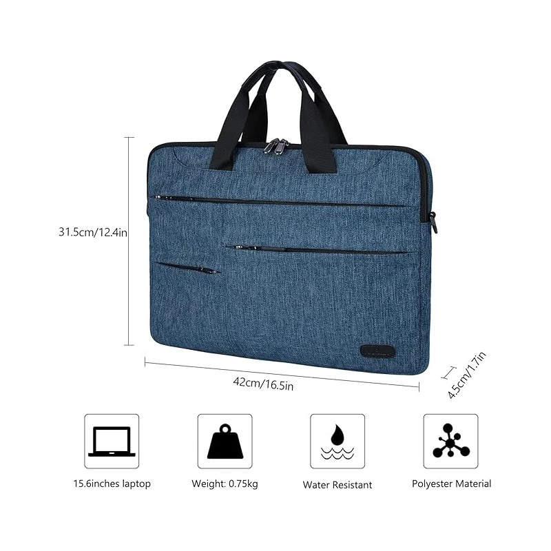 Laptop Bag Shoulder Bag for Men Women Waterproof Laptop Sleeve Case Business Briefcase College Work Laptop Carrier Bag