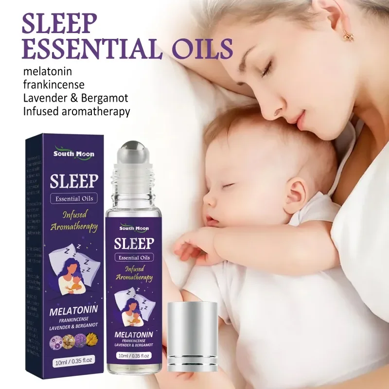 Sleep roller ball essential oil help sleeping quickly relieve anxiety fatigue stress Relax Body Improve Insomnia massage serum