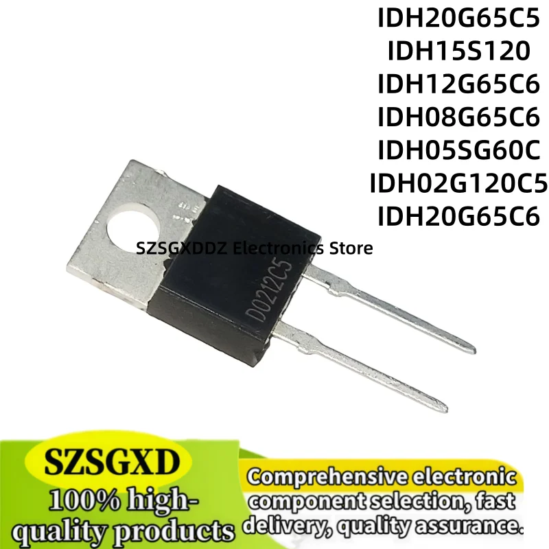 5-10 unids/lote 100% nuevo IDH20G65C6 IDH02G120C5 IDH05SG60C IDH08G65C6 IDH12G65C6 IDH15S120 IDH20G65C5 TO220-2