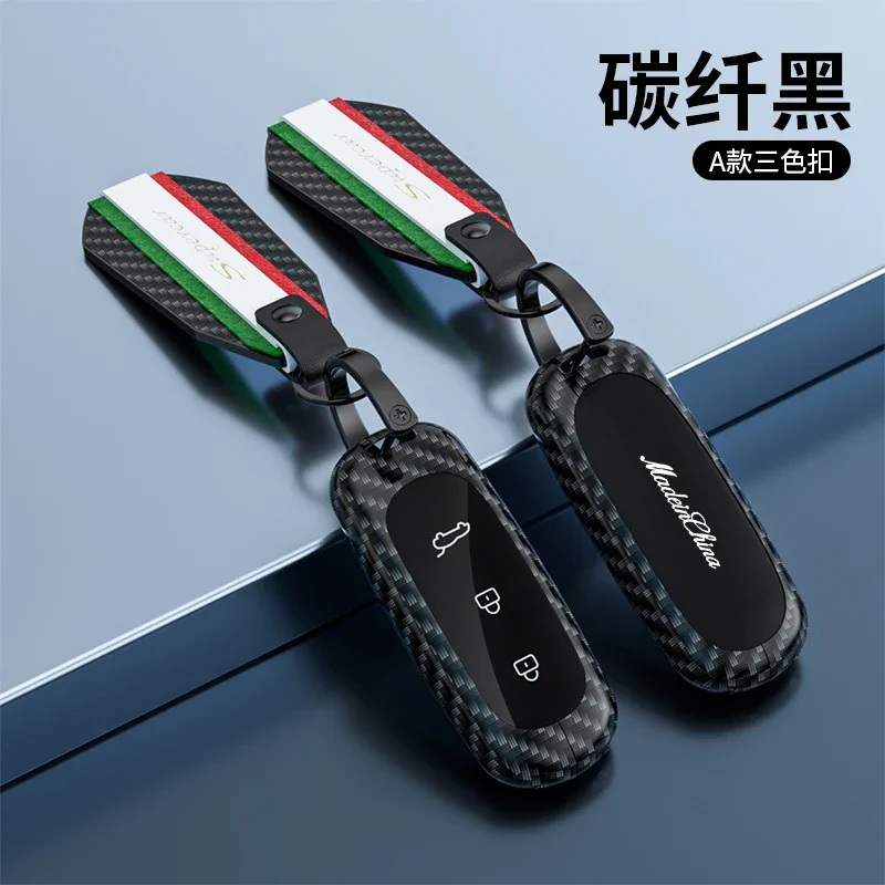 

Car Key Cover Case Keyring Protective Bag for Leading Ideal One Li Auto L9 Fob Protector Keychain Accessories Car-Styling Holder