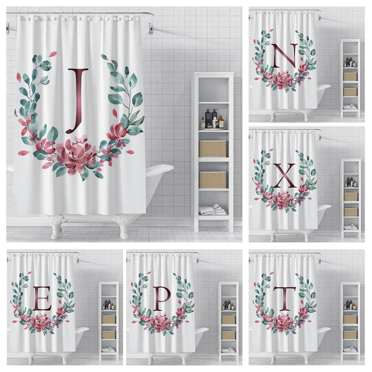 Home decor 26 letter shower curtains for bathroom waterproof fabric bathroom Curtains modern shower curtain 180x200 240x200