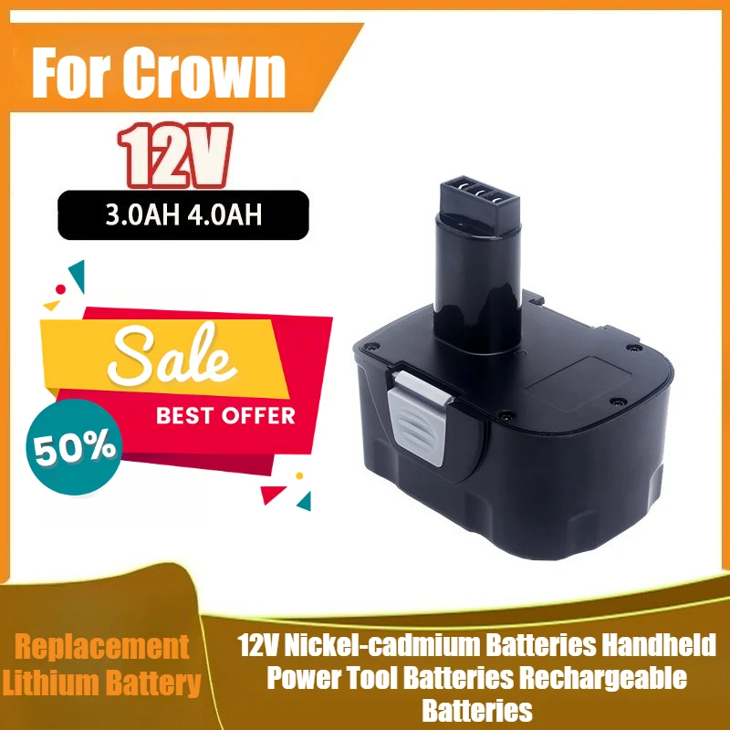 

For Crown Interskol 12V Nickel-cadmium Batteries Handheld Power Tool Batteries Rechargeable Batteries