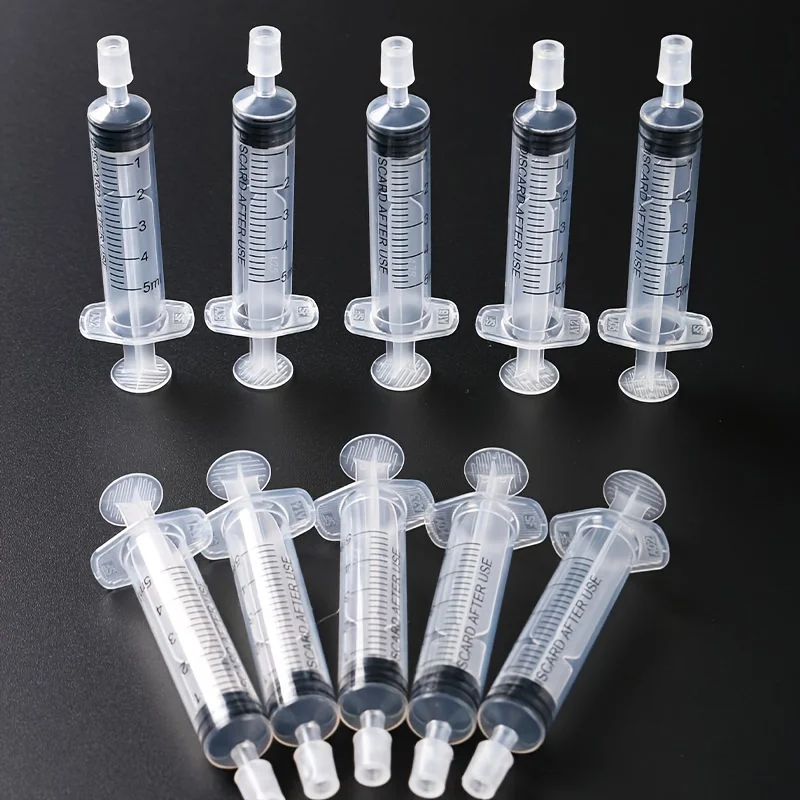 10/20 Stück 5 ml Spritze Kunststoff Parfümspender Werkzeug Nachfüllungen Kosmetik für quantitative Vertrieb von nachfüllbaren Flaschen