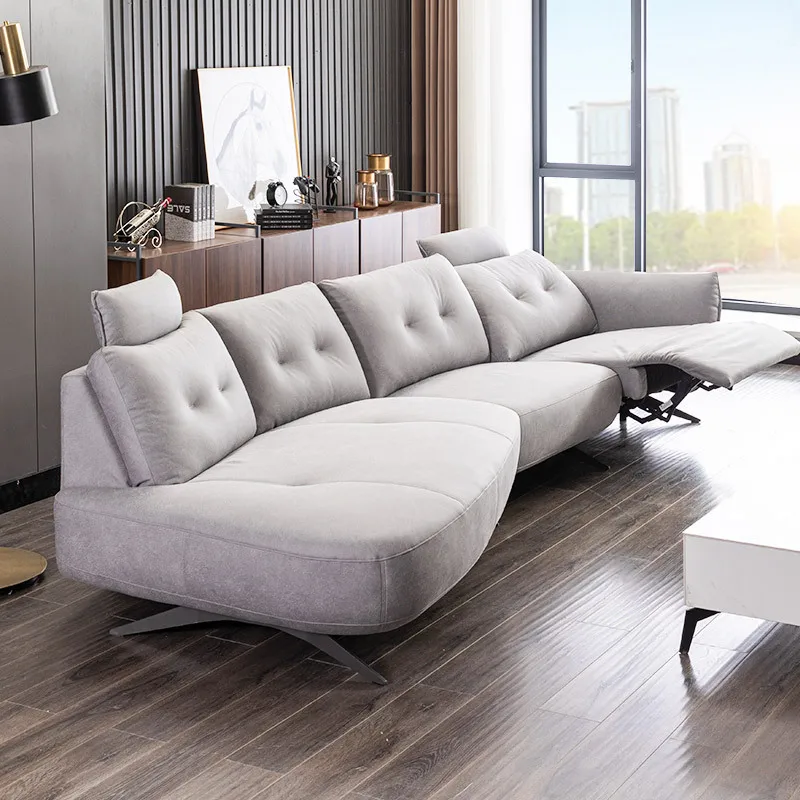 

First-class space capsule Nordic light luxury sofa living room minimalist furniture function electric combination lazy sofa cute