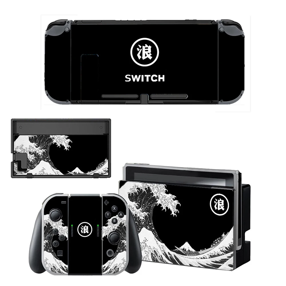 Vinilos Adhesivos para Nintendo Switch, Protector de Carcasa, Juego Completo de Adhesivos para Panel Frontal, Consola de Juegos, Joy-Con, Base de TV