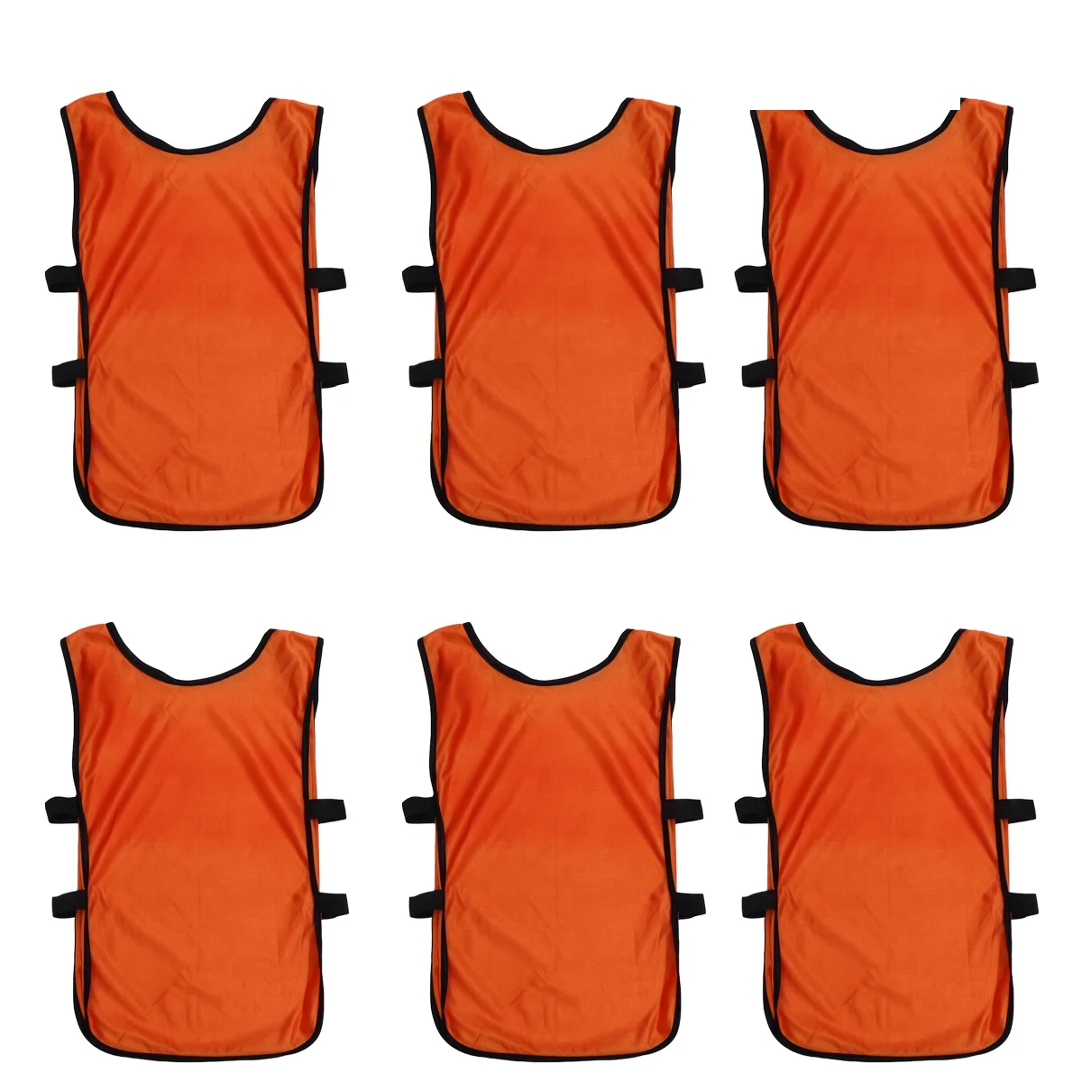 6 個トレーニングベスト速乾性サッカーゲームチョッキ子供服ルーズフィット通気性チームスポーツ体操