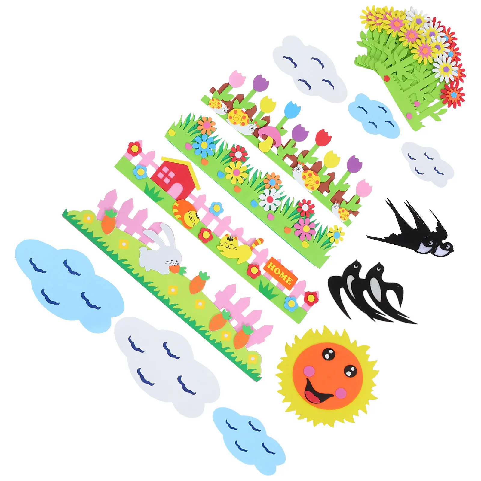 

1 Set Cutouts For Bulletin Board Decorations Cartoon Bulletin Board Decorative Wall Stickers Classroom Party Decoration School