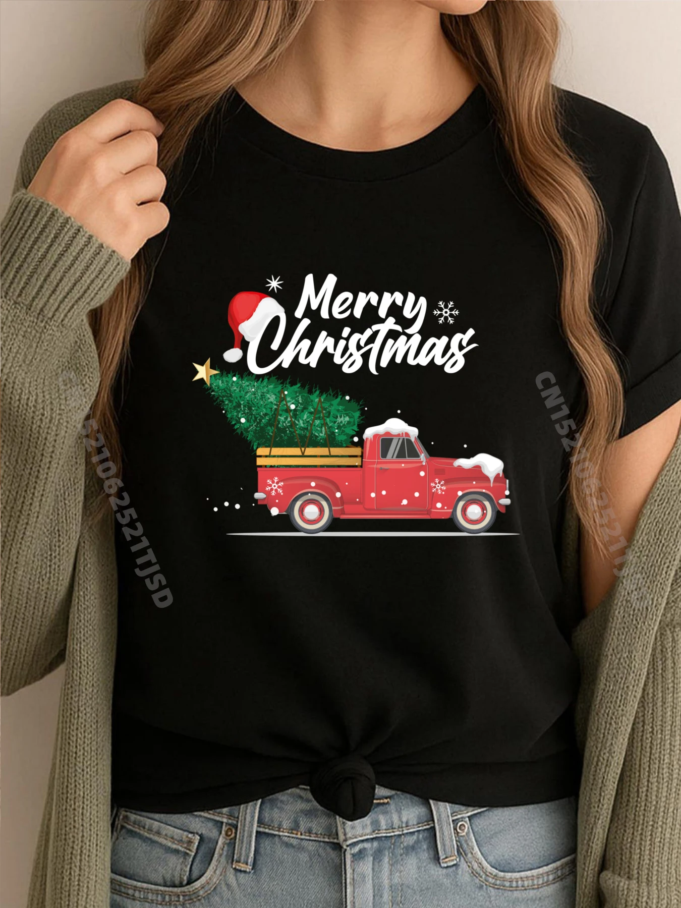 

Vintage Red Truck Christmas Tree Big And Tall T Shirts T Shirts For Woman T Shirts Leisure