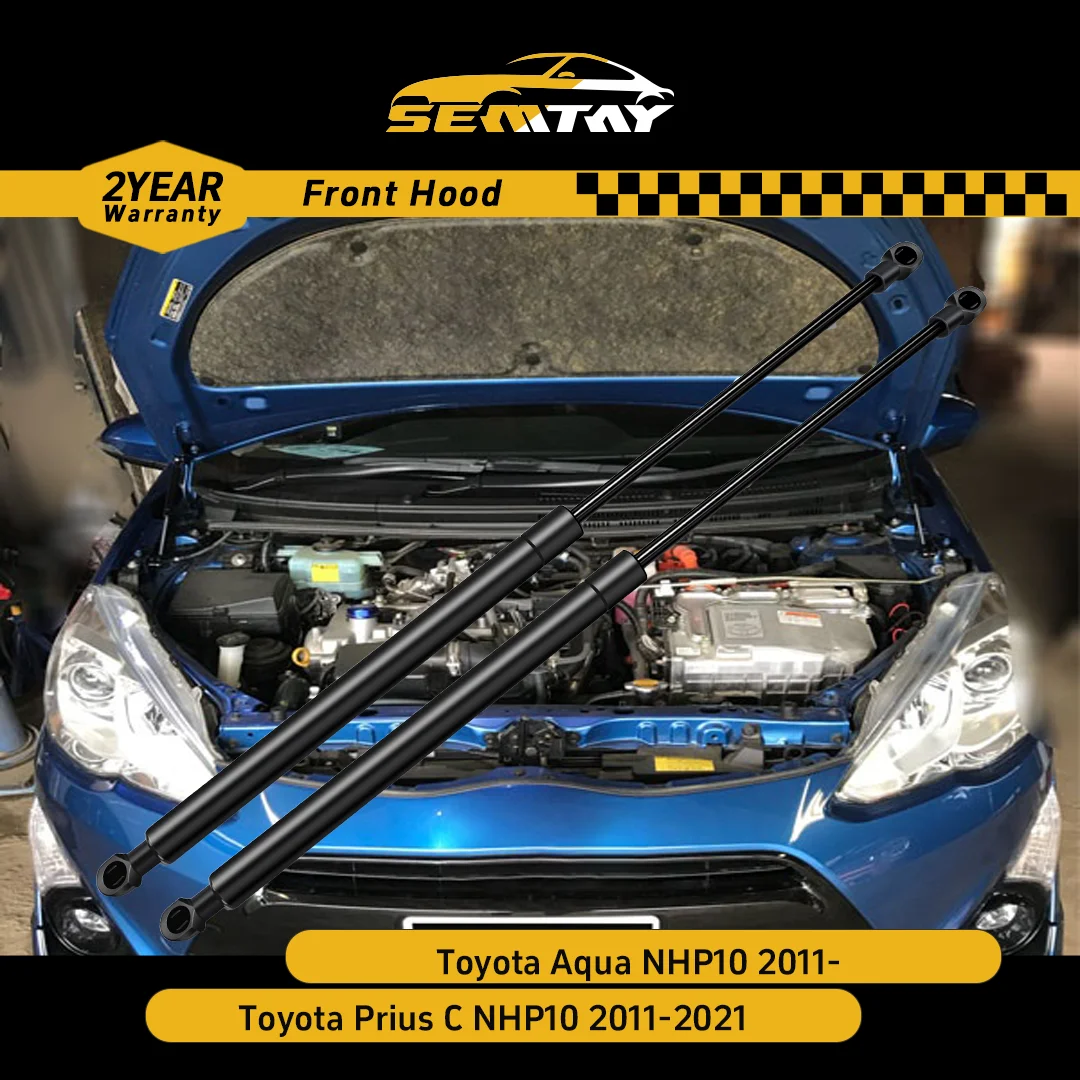 

Стойки капота SEMTAY для Toyota Aqua NHP10/Prius C NHP10 2011-2021, вспомогательные пружинные амортизаторы для подъема капота, поддерживающие автомобильный аксессуар