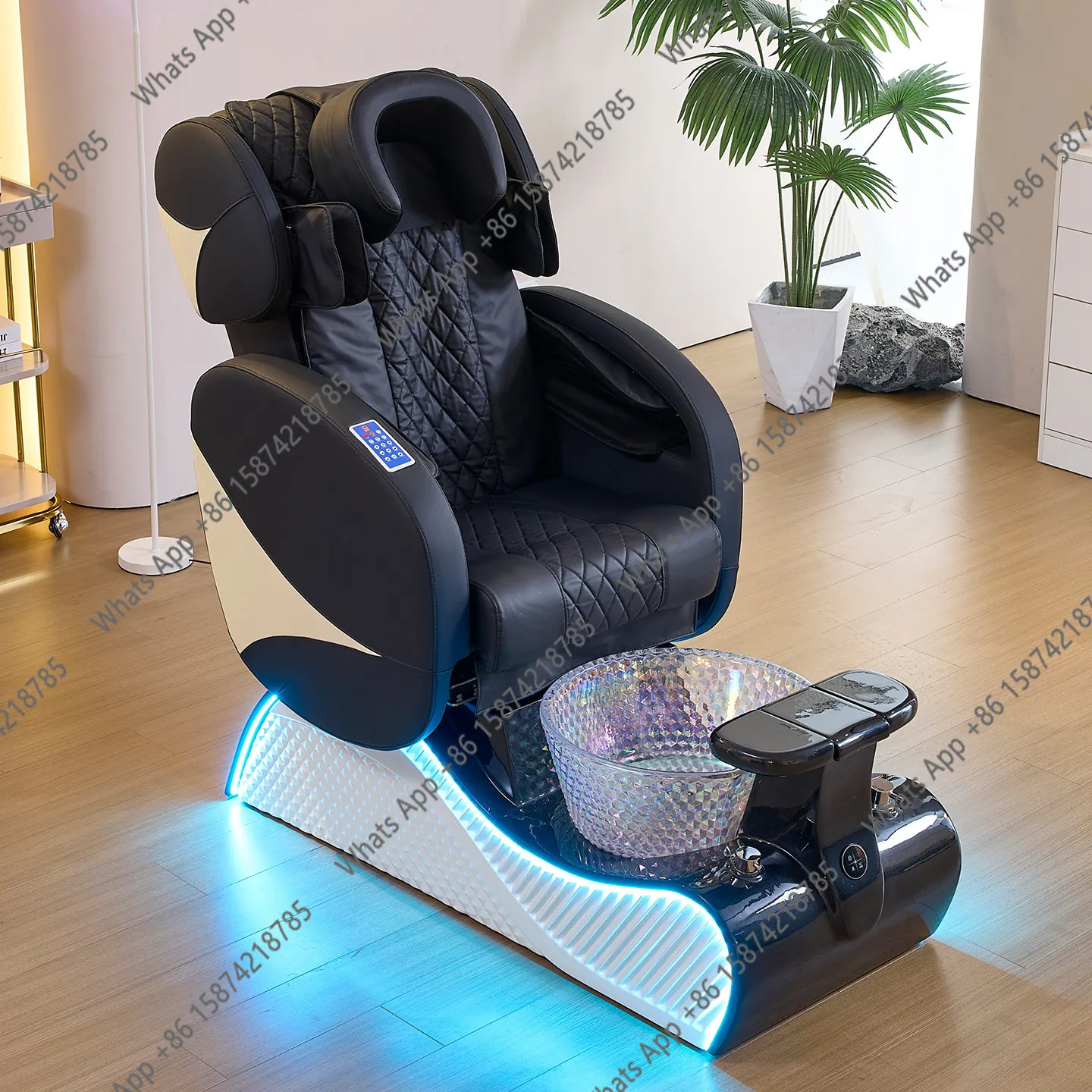 Electric Reclining Luxury Massage Foot Therapy Chair, Beauty Salon Spa Spa Special Foot Massage Manicure Sofa Chair Pedicure Cha