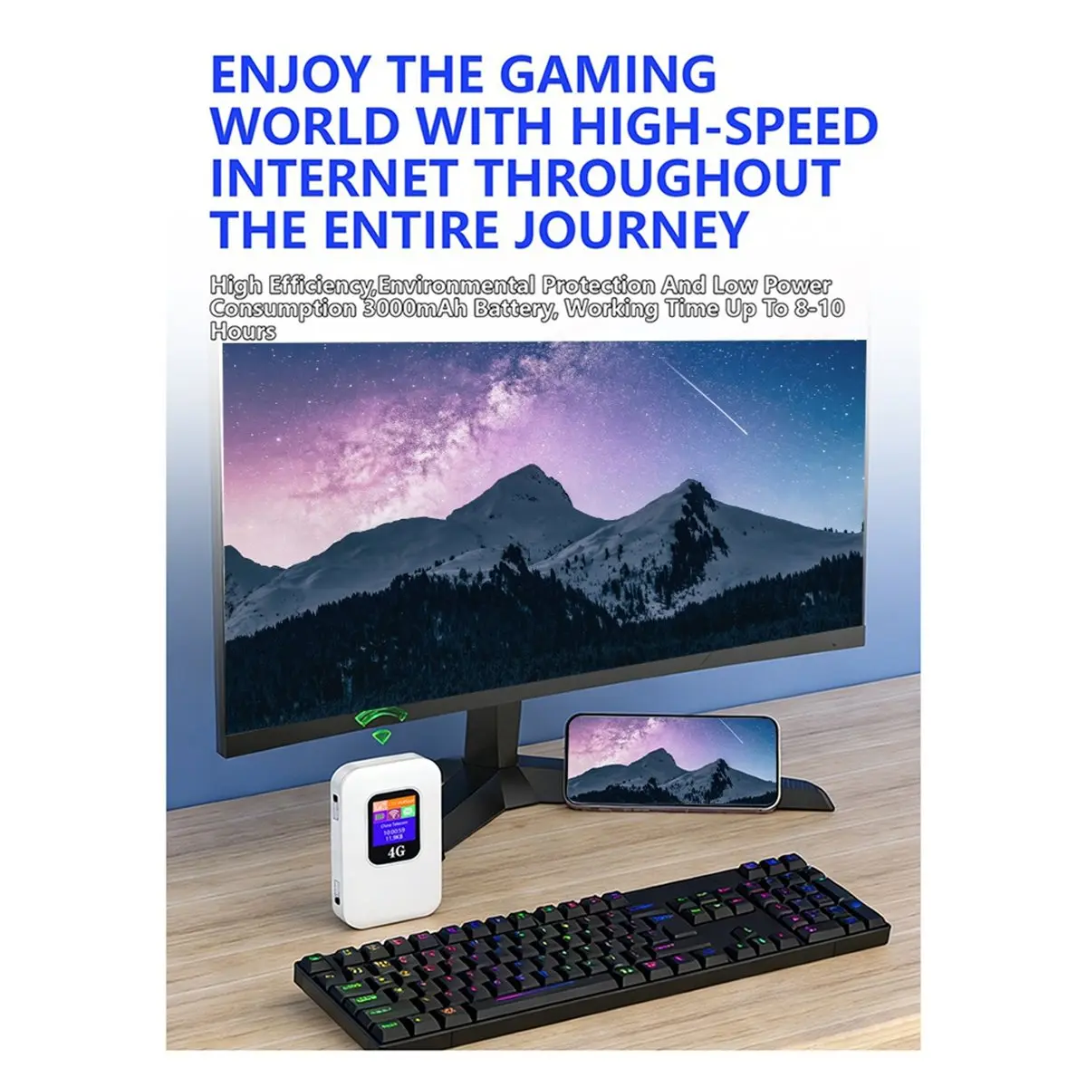 

Мобильный Wi-Fi роутер 4G 2026 года, 300 Мбит/с, 4G LTE, портативная беспроводная точка доступа с слотом для SIM-карты для автовладельцев