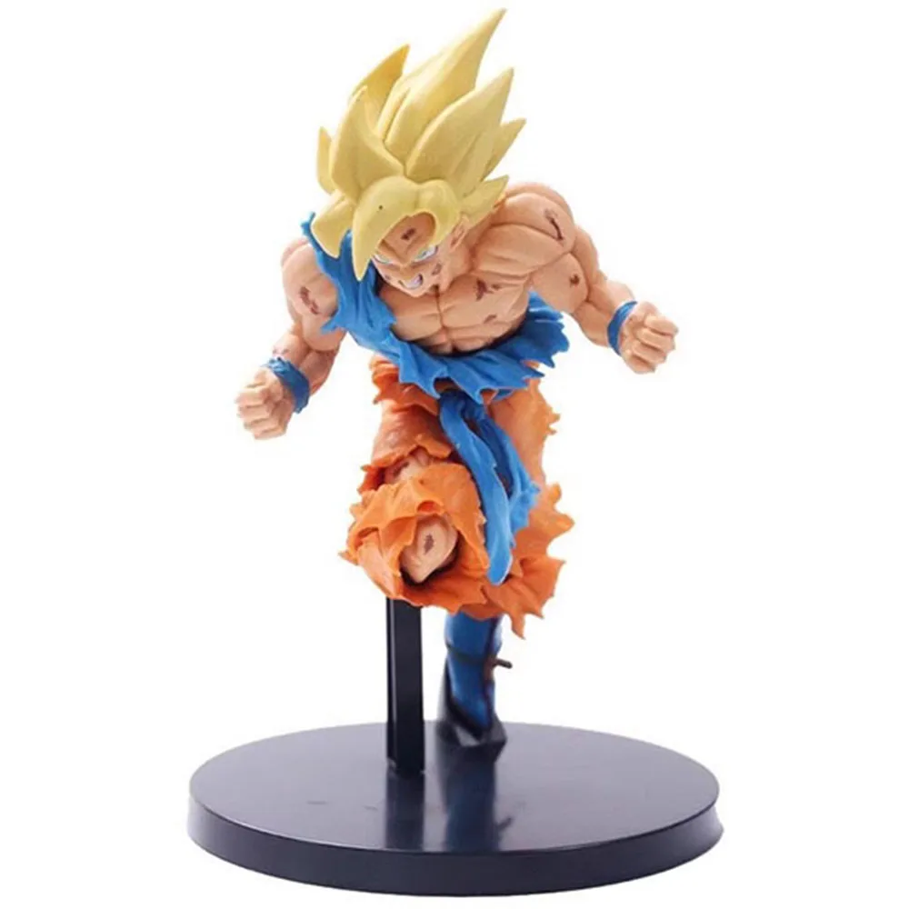 20CM Son Gokuu Figure Anime DRAGON BALL Cool Breaking Air Fighting Animation Model Toy Gift Collection Decoration Ornaments PVC
