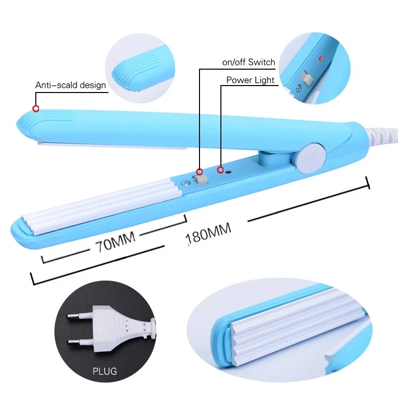 Mini Portable Heat Sealing Machine Food Vacuum Sealer Women Curling Iron Plastic Impulse Sealer Household Handheld Bag Clips