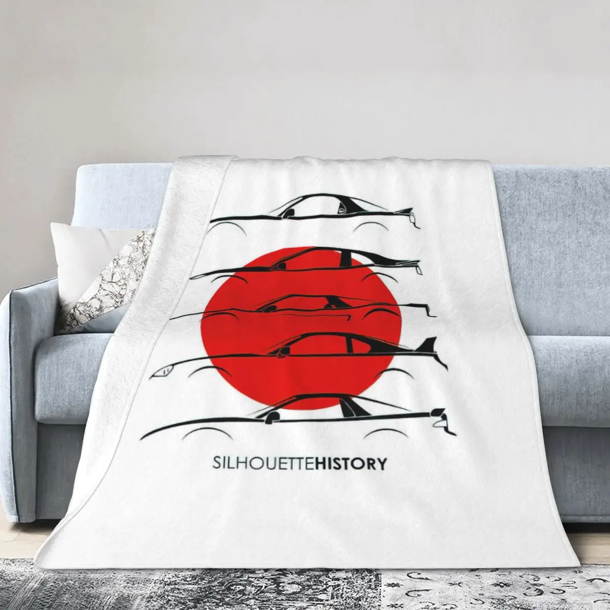 Rice Bomber SilhouetteHistory Bed Blanket Flannel Blanket Flannel Blanket Air conditioning blanket