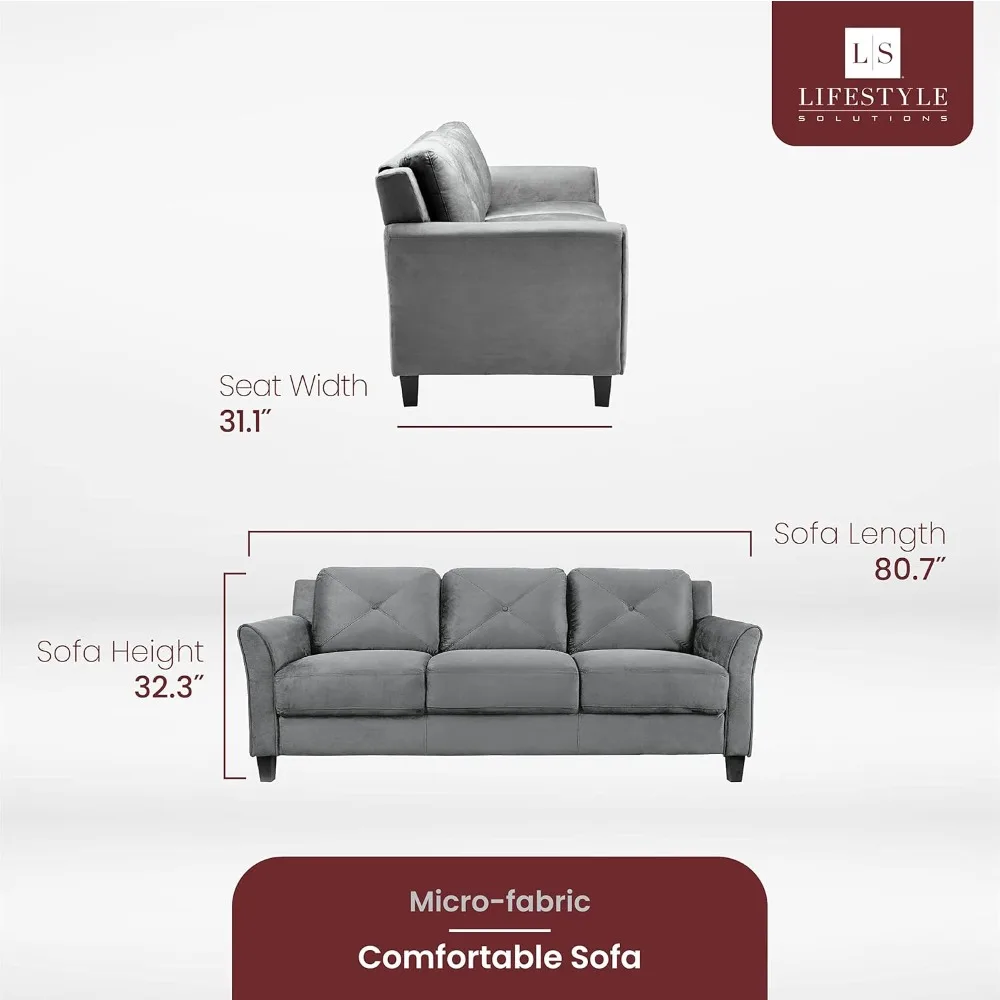 Living Room Sofa, Micro-Fabric Sofas, Living Room Sofa