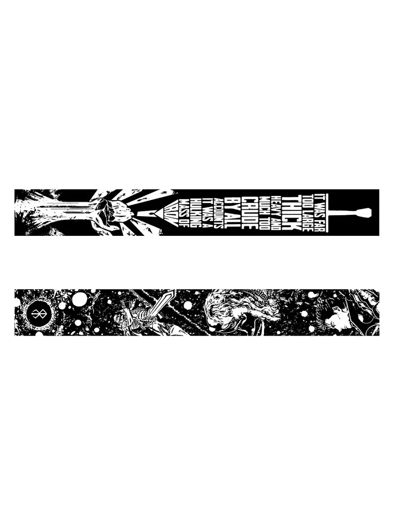 

Dark Gothic Y2K National Flag Anime Cartoon Jacquard Scarf Retro Trend Fashion Clothing Accessory
