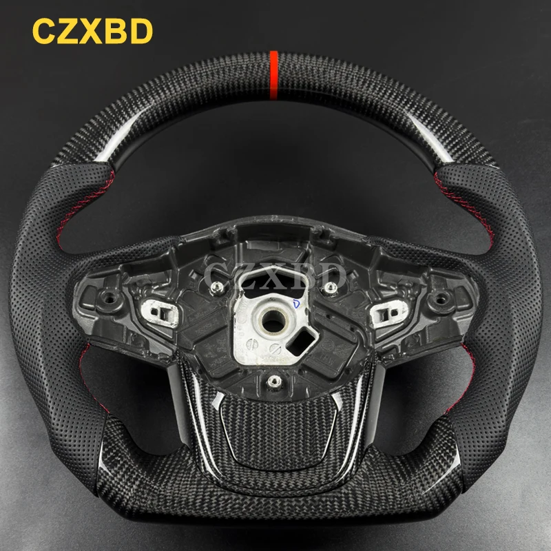 

For Toyota Supra MK5 2019 2020 2021 2022 2023 2024 Real Carbon Fiber Steering Wheel With Buttons Frame High Quality Customized