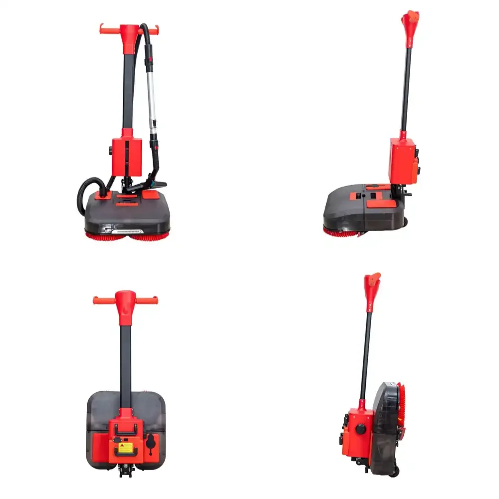

Mini Push-Type Commercial Walk-Behind Handheld Floor Scrubber Cleaning Machine with 440 mm Cleaning Width