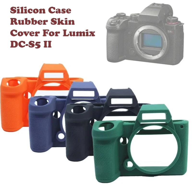 

Silicon Case Rubber Skin Cover For Panasonic Lumix DC-S5 II DC-S5M2 S5 Mark II DC-S5M2K Mirroless Camera S5II S5 II S52
