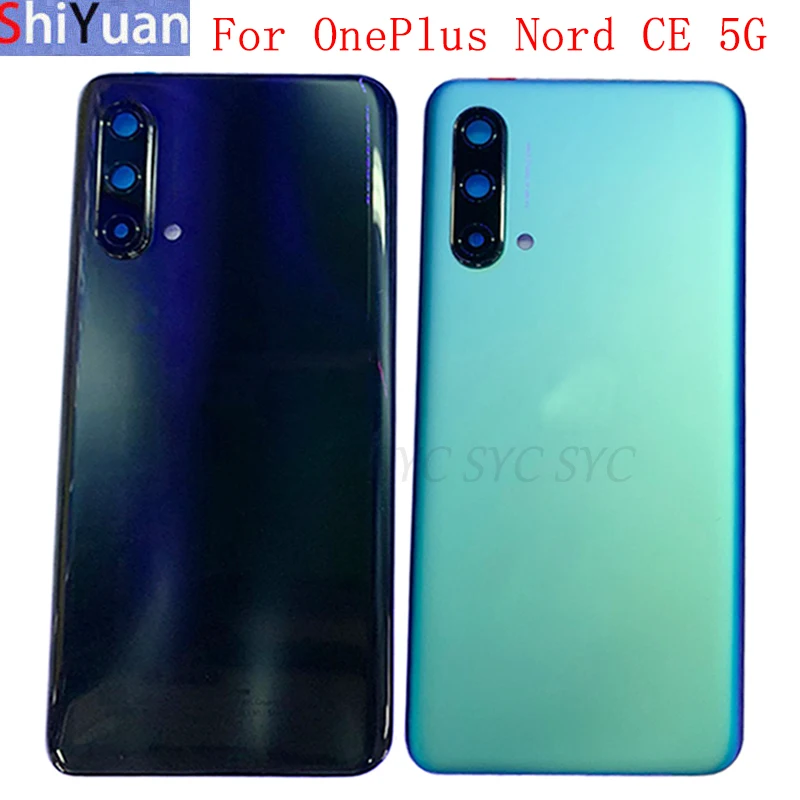 Back Battery Cover Rear Door Housing Case For OnePlus Nord CE 5G Battery Cover with Logo Replacement Parts