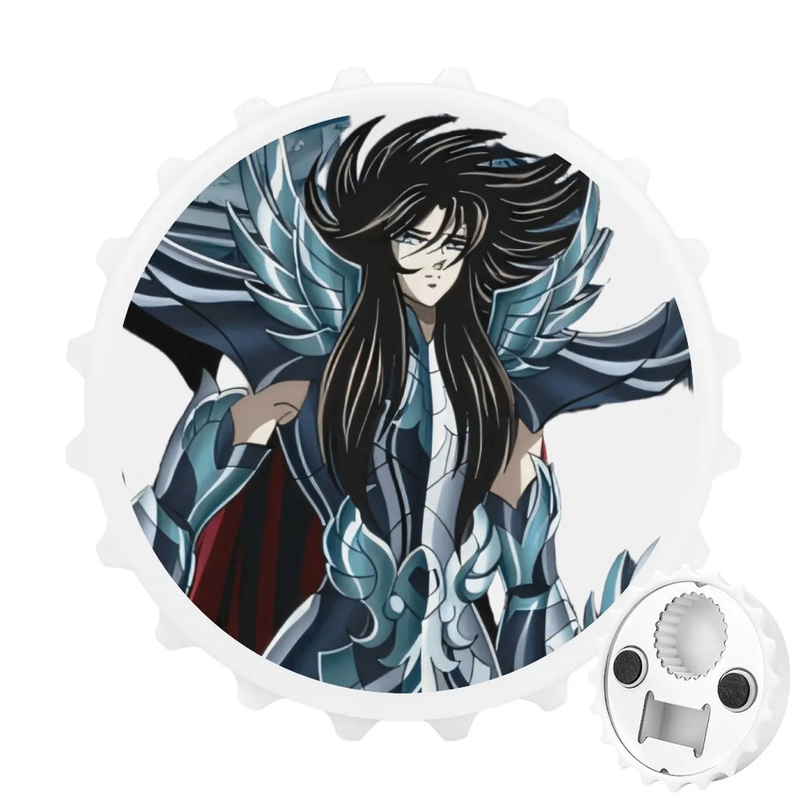 

Refrigerator Magnet Bottle Opener Magnetic Attraction Alloy Material Customization Saint Seiya Specters Hades Goods