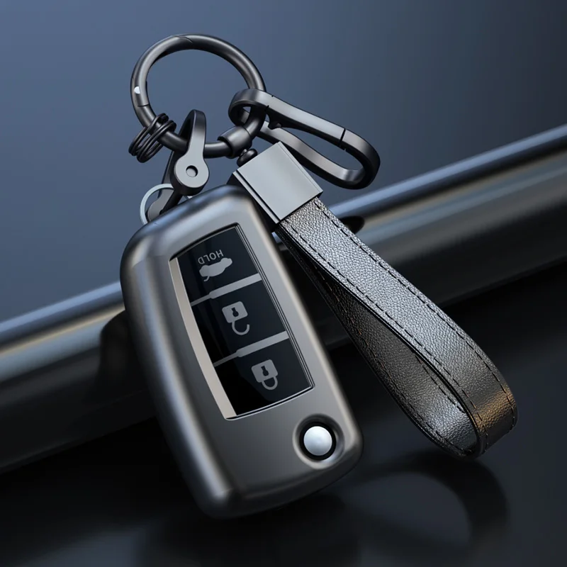 

New Car Folding Key Case Cover Shell for Nissan X-Trail Qashqai J11 Juke Murano Micra Tiida Maxima Altima Kicks Protector Holder