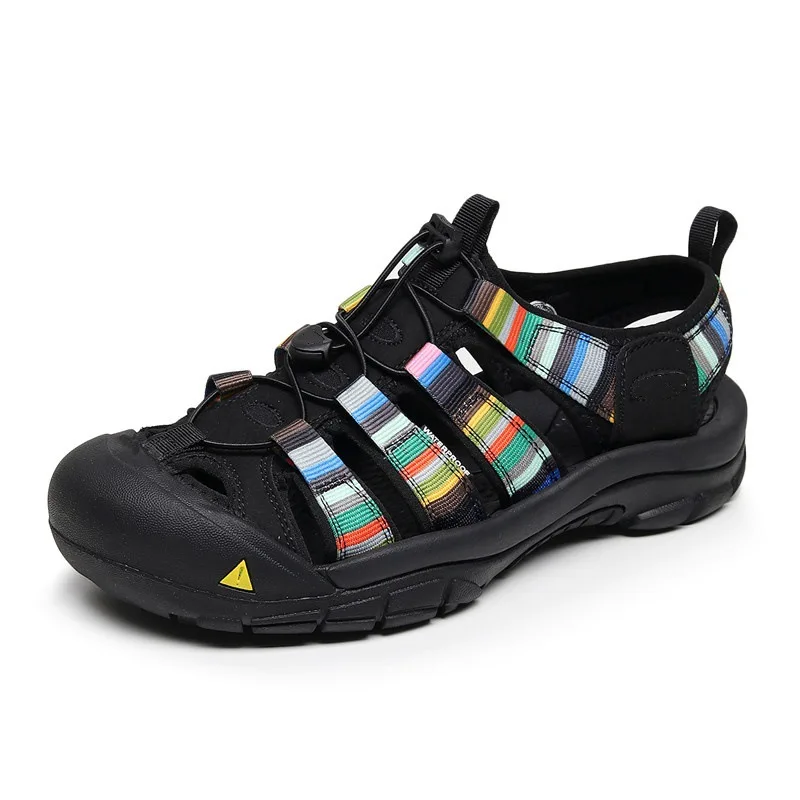 

Men's and women's large size summer package head sandals casual beach shoes outdoor hiking non-slip anti-collision shoes