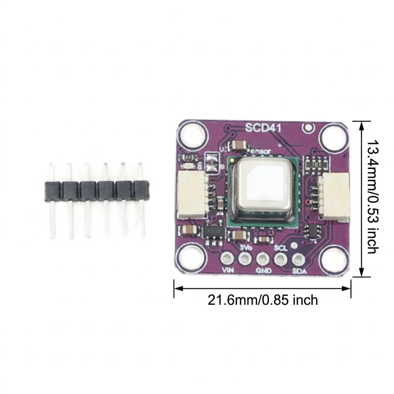 SCD41 Gas Sensing Module with Dual Functionality for Level Detection and Ambient Temperature and Humidity Measurement