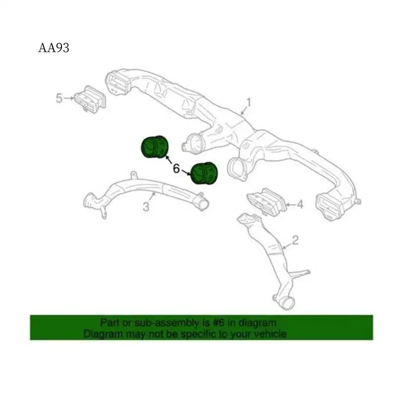

AA-FR3Z-19893-AE автомобильная приборная панель, центральное вентиляционное отверстие кондиционера для Ford Mustang 2015-2020, крышка вентиляционного отверстия, автомобильные аксессуары