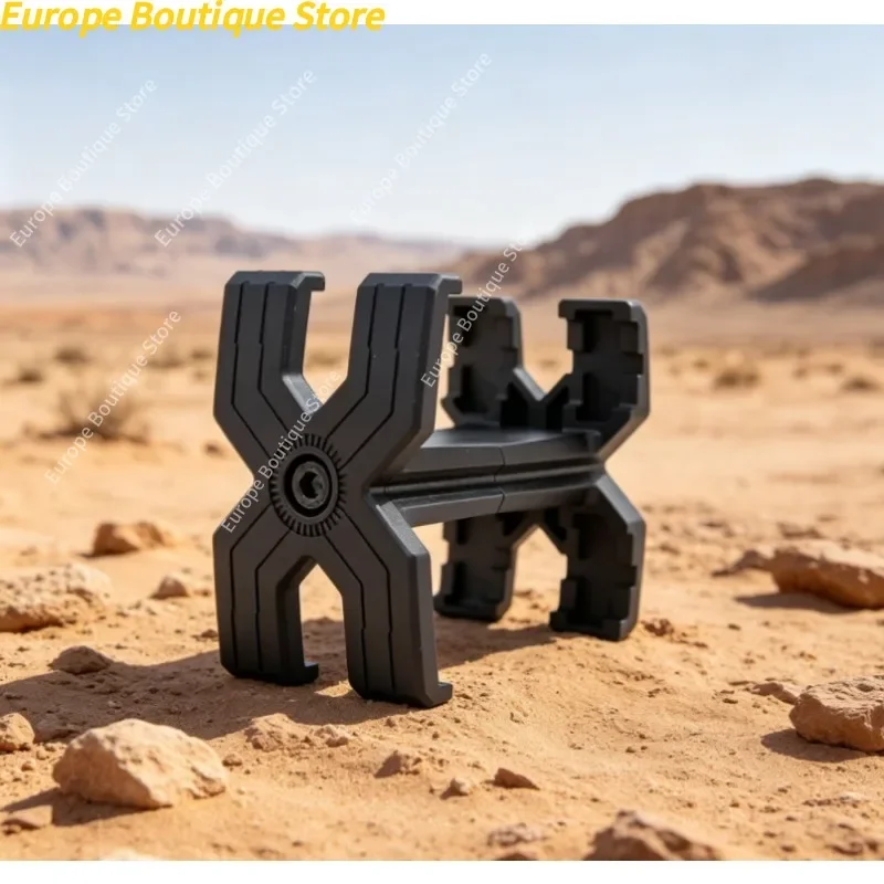 5.56 Dual Magazine Coupler, Retractable Parallel Magazine Connector, X-Shaped Design Toy Magazine Upgrade Accessory