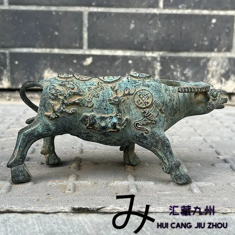 Retro Buffalo fortune ox zodiac ox Ornament Decoration Tea Pet Figurines Desk Decor Accessories