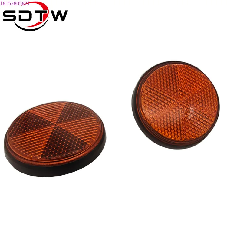 Motorcycle reflector, front shock absorber reflector, decorative M5/M6 metering plate